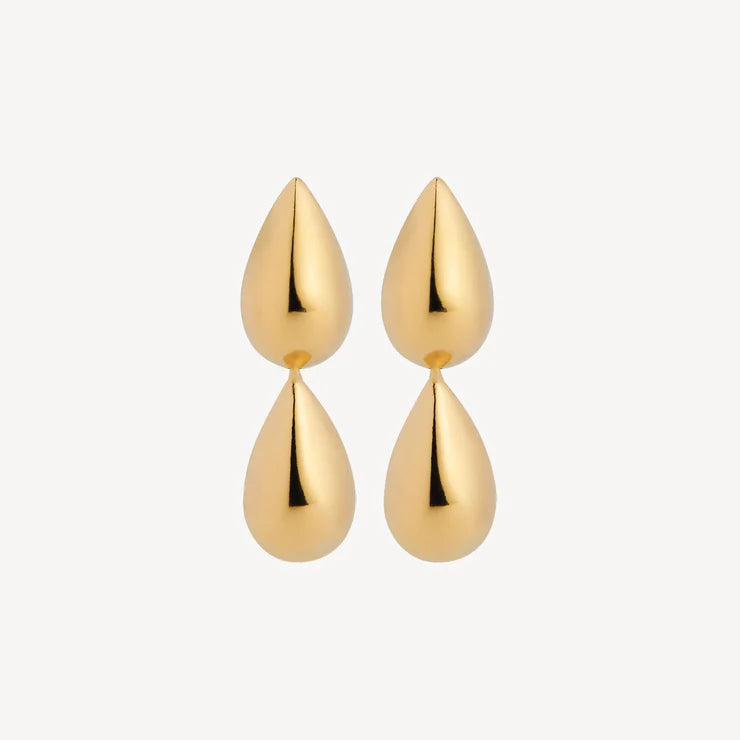Liora Double Drop Stud Earring