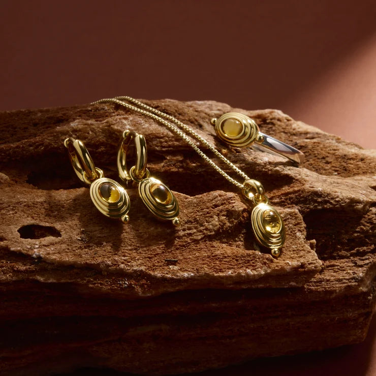 Horizon Citrine Earrings