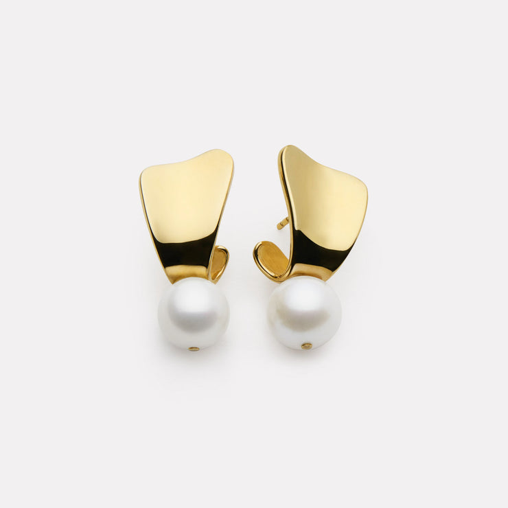 Sunbeam Pearl Earrings