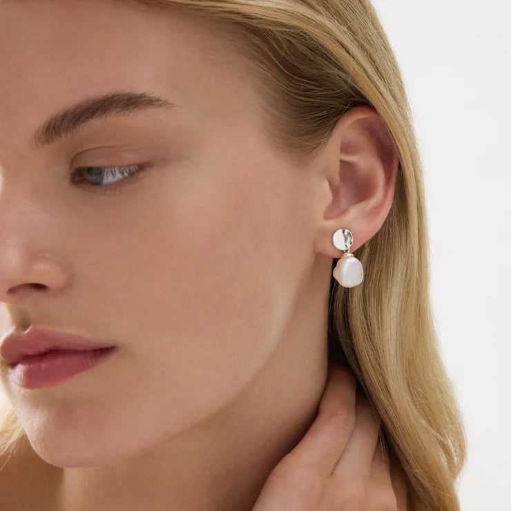 Ocean Drift Pearl Earrings