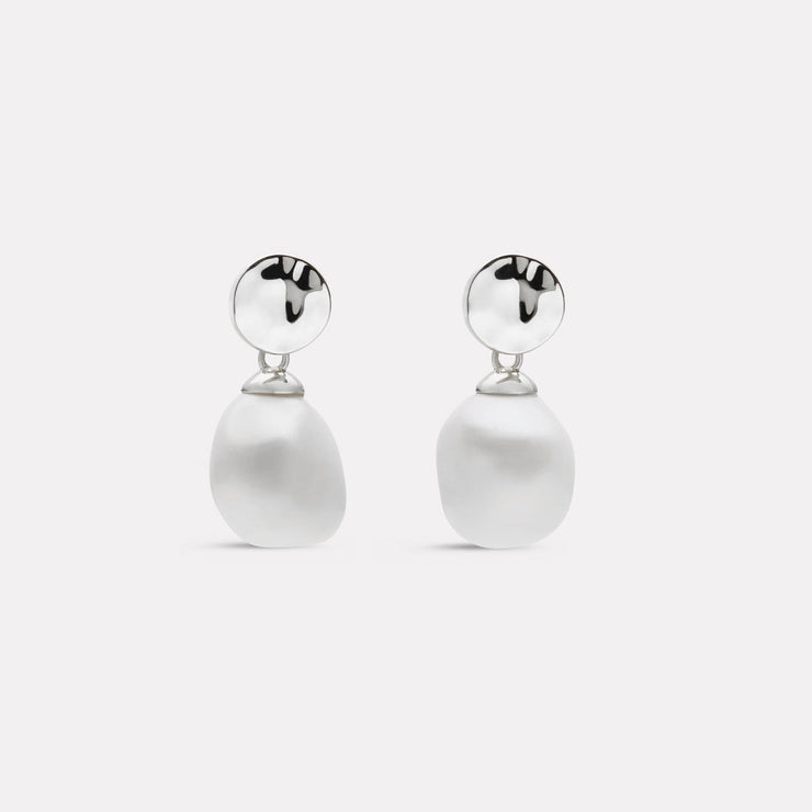 Ocean Drift Pearl Earrings