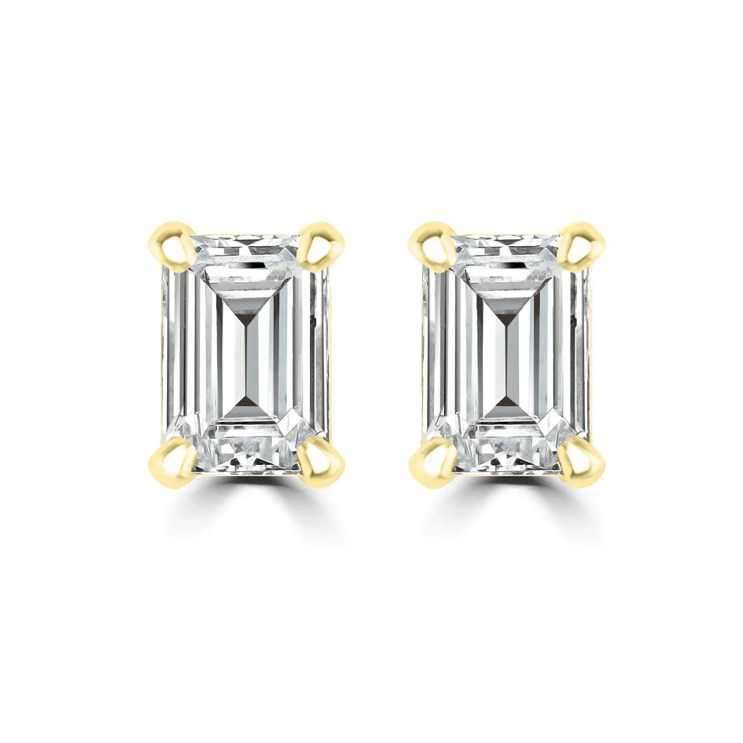 0.20ct HI I1 Diamond Earrings in 9ct Yellow Gold