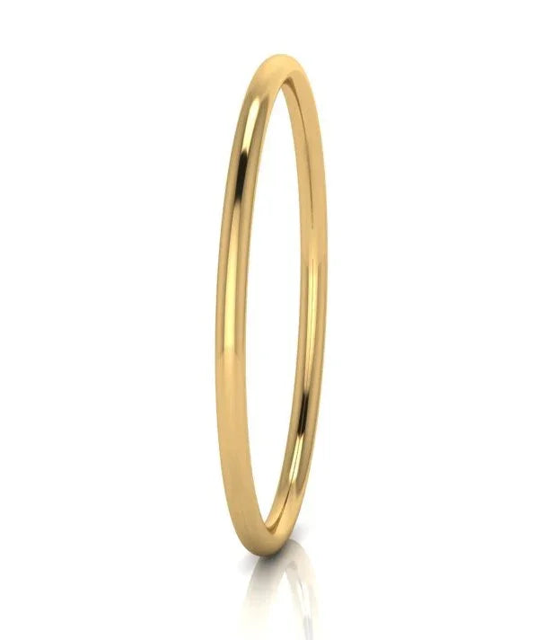9ct Gold Hollow 4mm Bangle