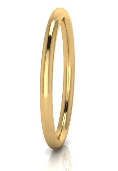 9ct Gold Hollow 6mm Bangle
