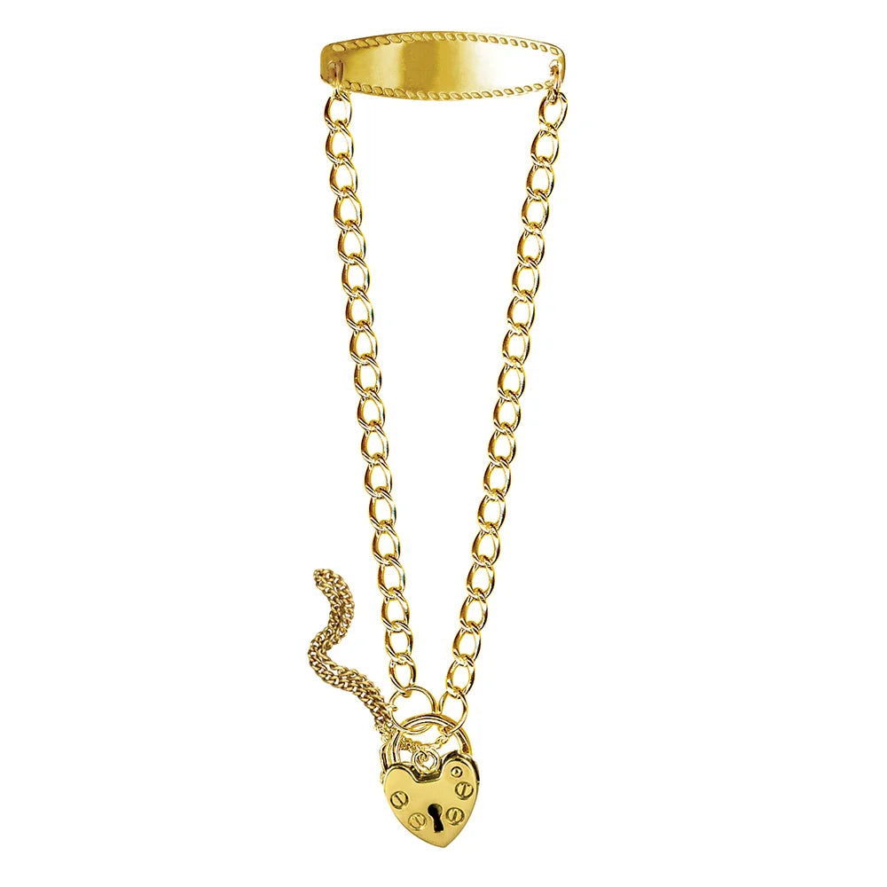 Round Curb Child ID Padlock Bracelet - Nangar Gems