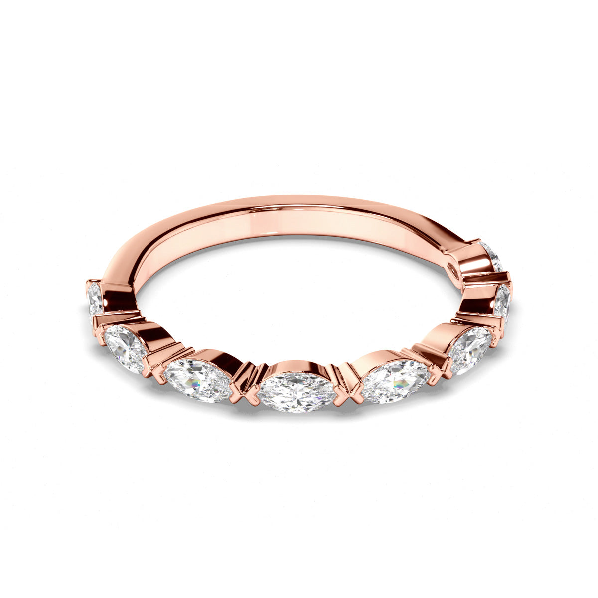 Marquise Cut Diamond Wedding Ring