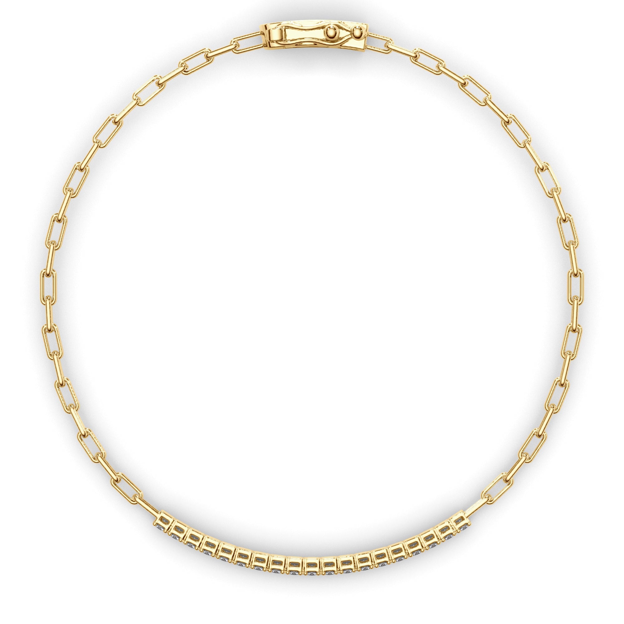 Round Brilliant Cut Laboratory Grown Diamond Tennis Bracelet