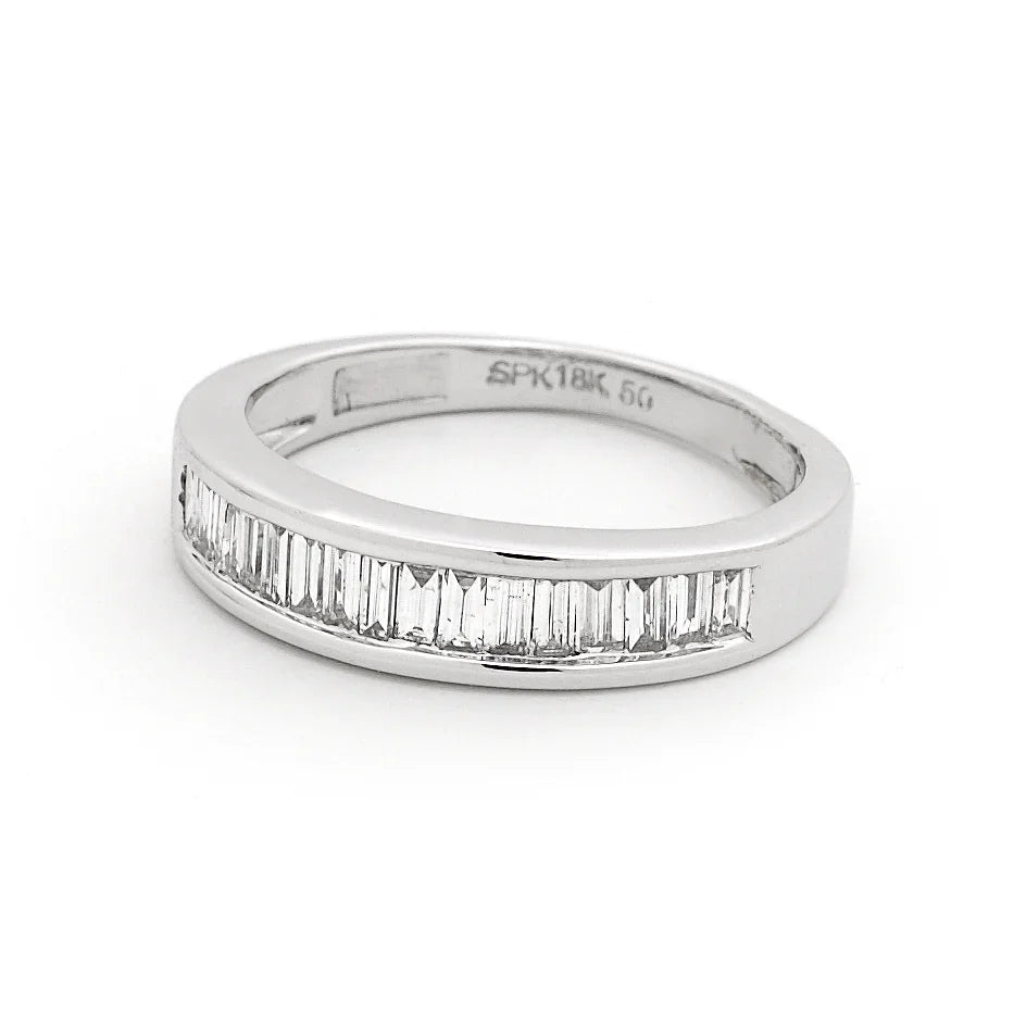 18ct White Gold 0.50ct Baguette Ring