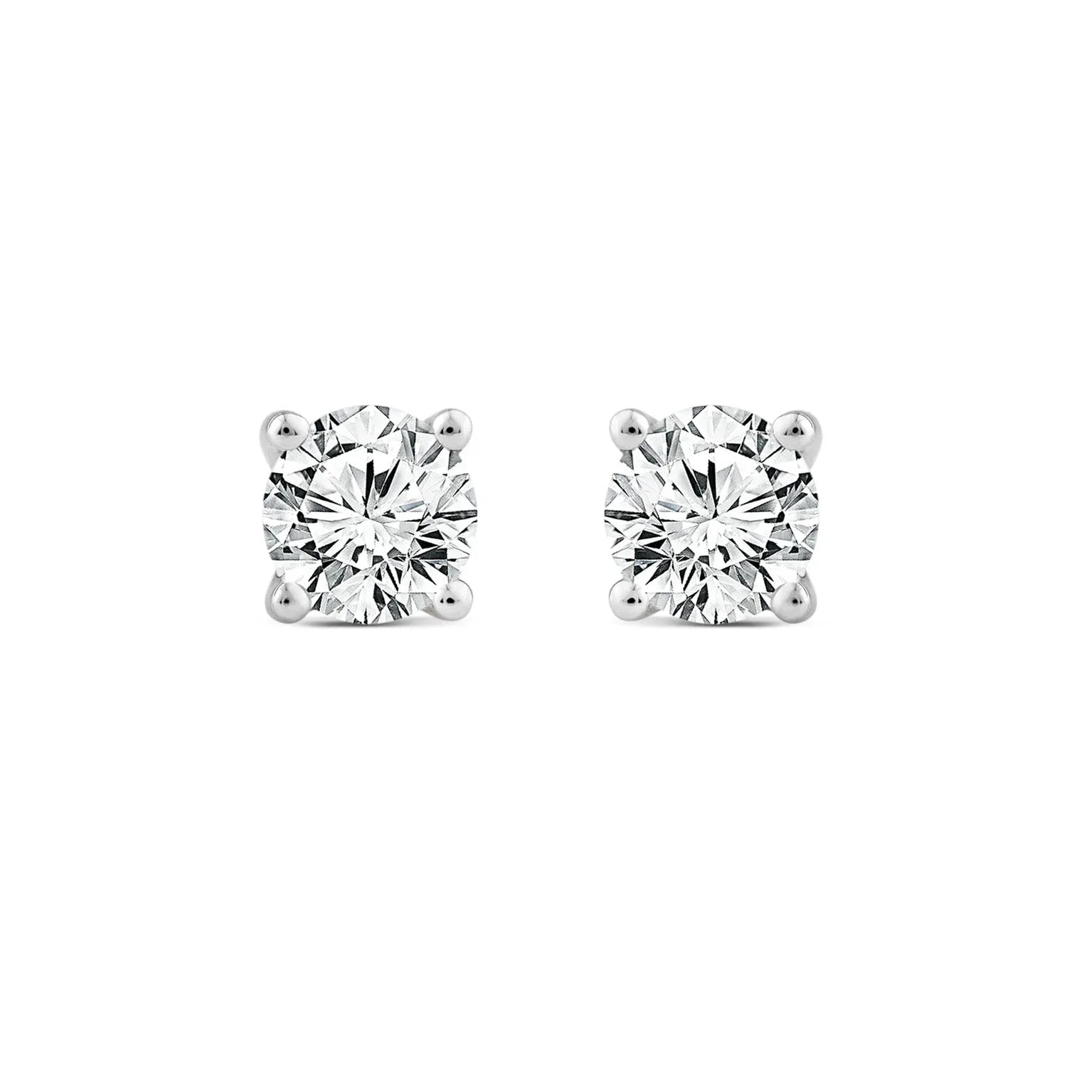 1.00ct Lab Grown Diamond Stud Earrings in 18ct White Gold