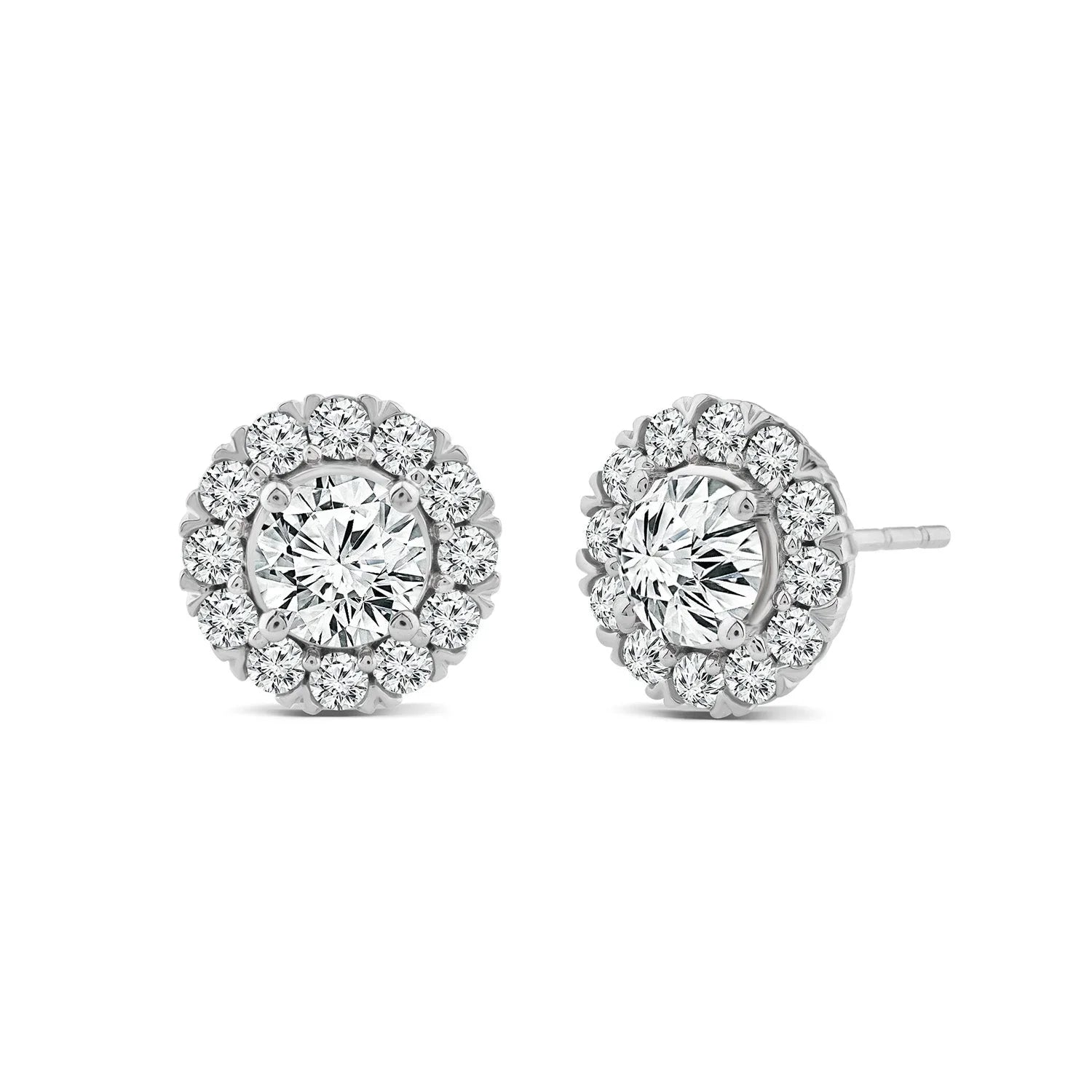 1.50ct Lab Grown Diamond Stud Earrings in 18ct White Gold
