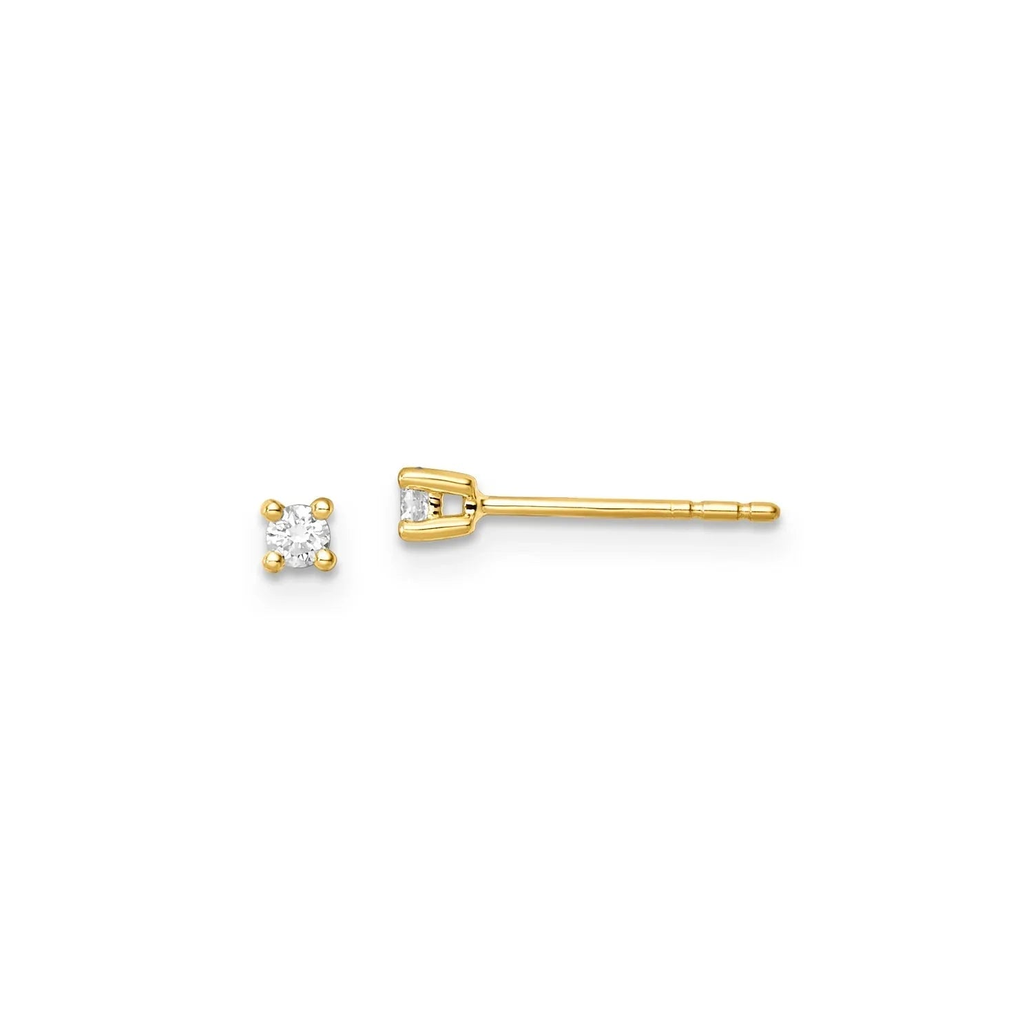 0.10ct Lab Grown Diamond Earrings in 9ct Yellow Gold