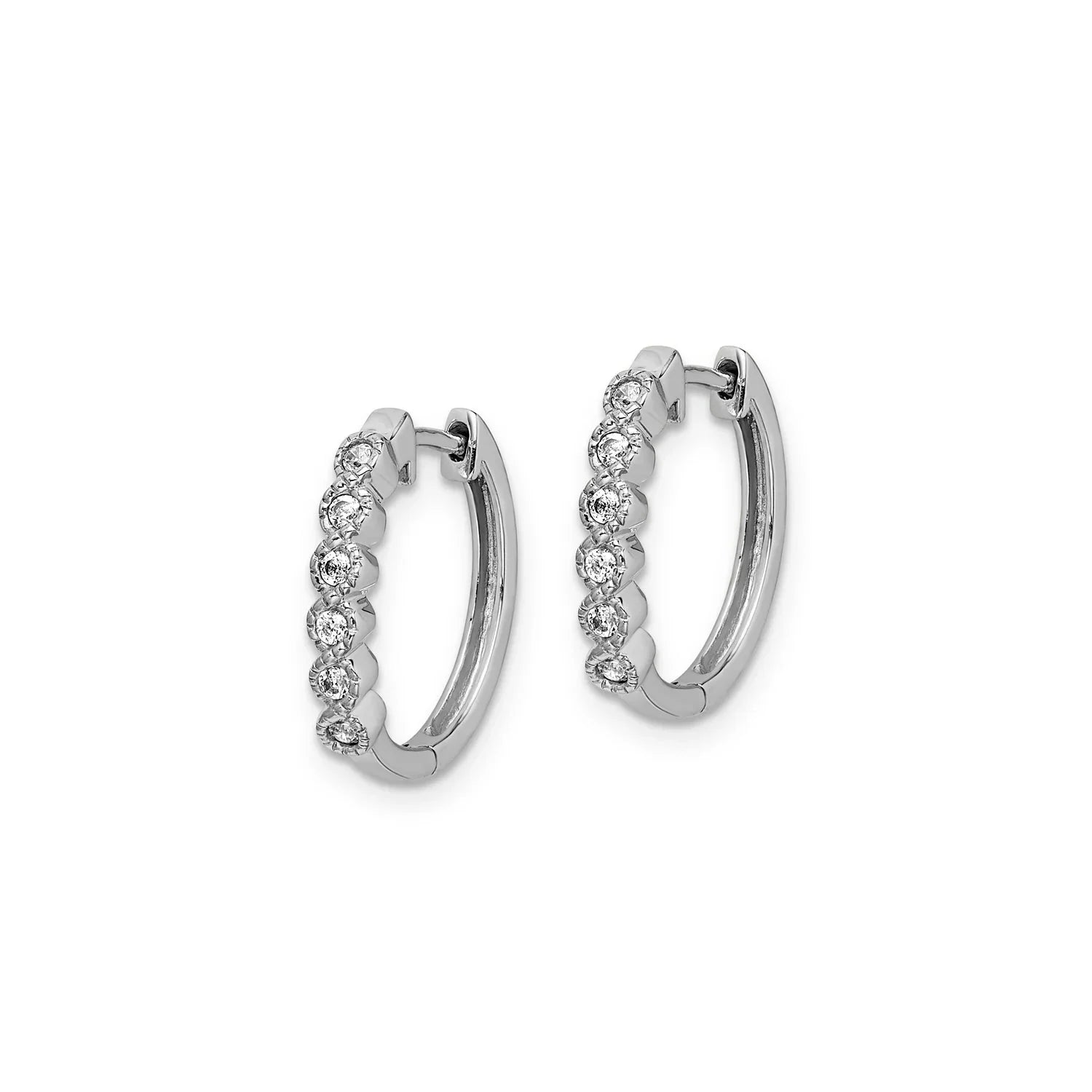 0.12ct Lab Grown Diamond Earrings in 9ct White Gold