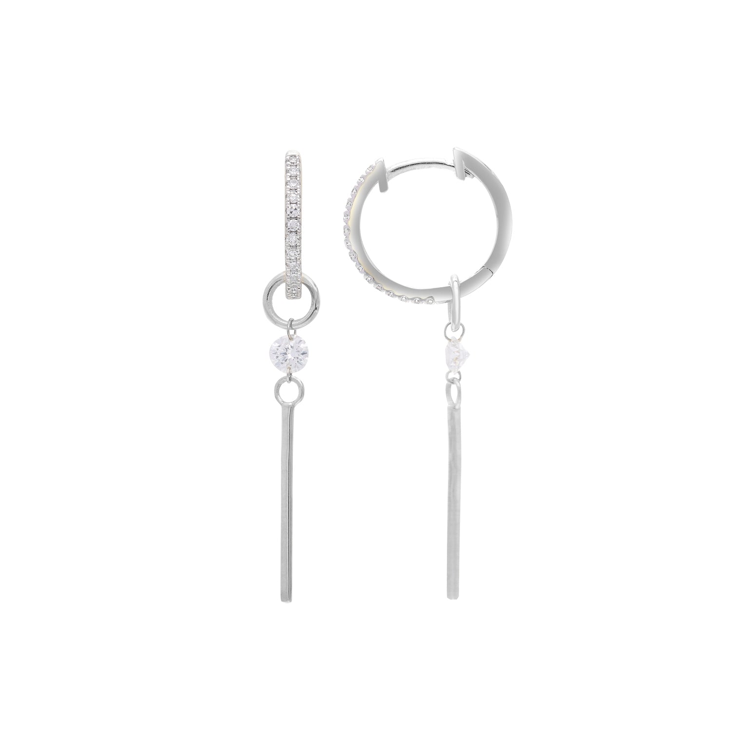 0.5ct Lab Grown Diamond Earrings in 9ct White Gold