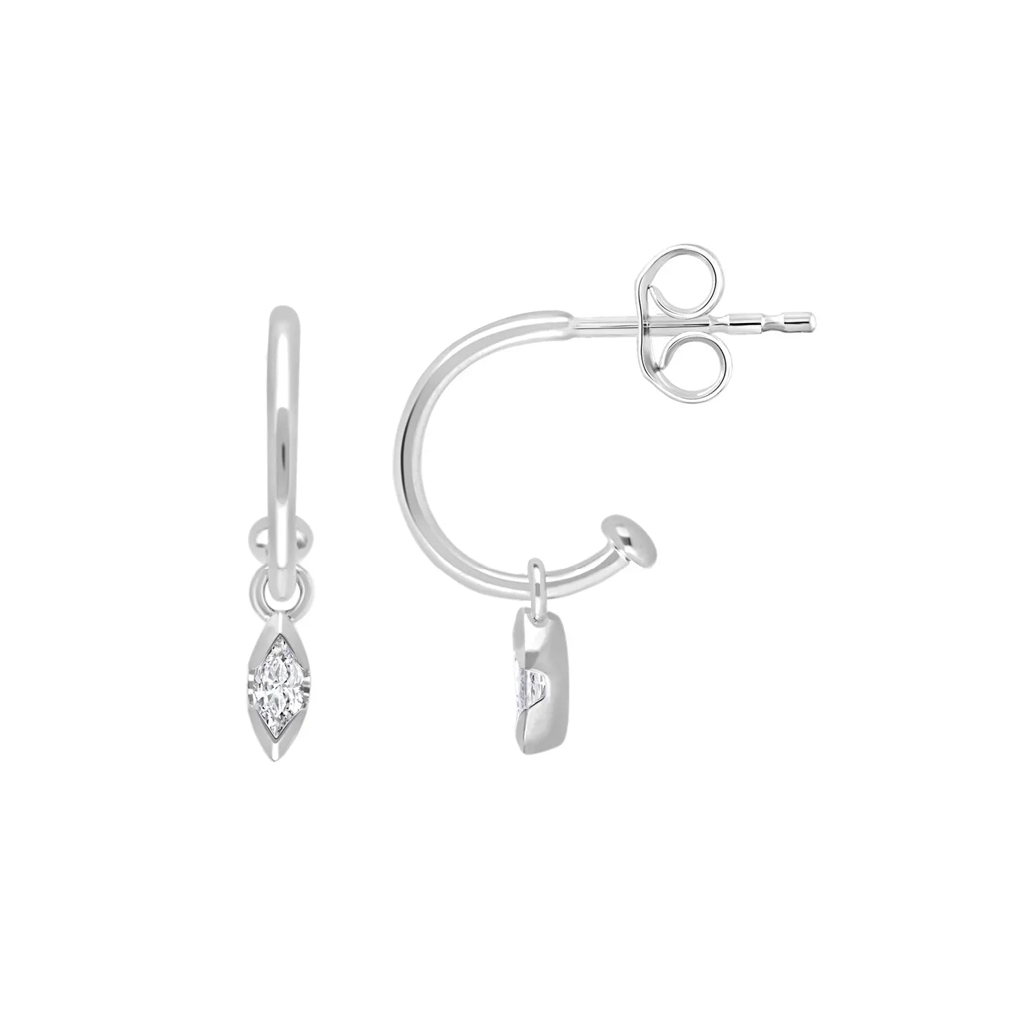 0.2ct Lab Grown Diamond Earrings in 9ct White Gold