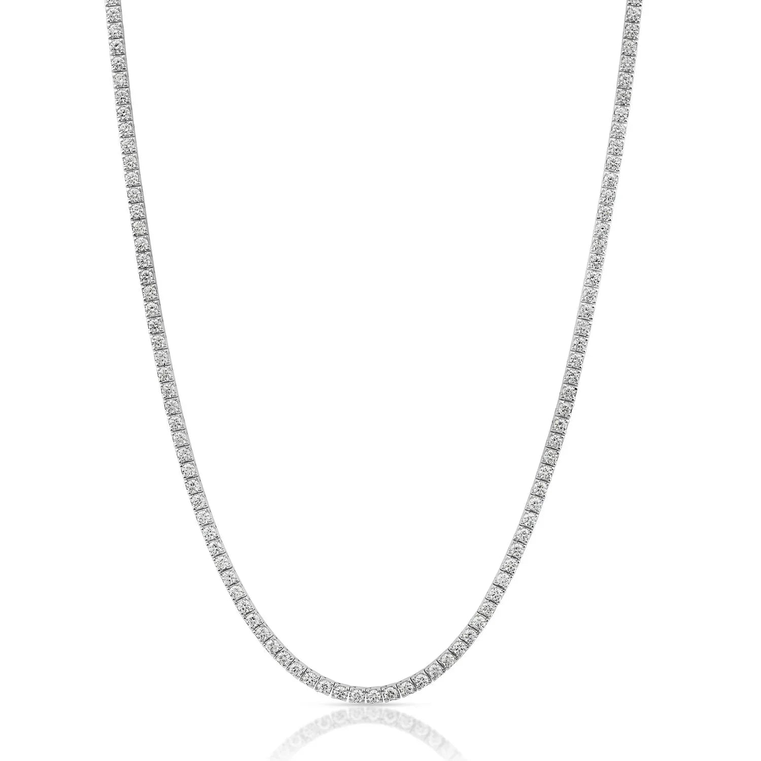 8.50ct Lab Grown Diamond Tennis Necklace in 18ct White Gold