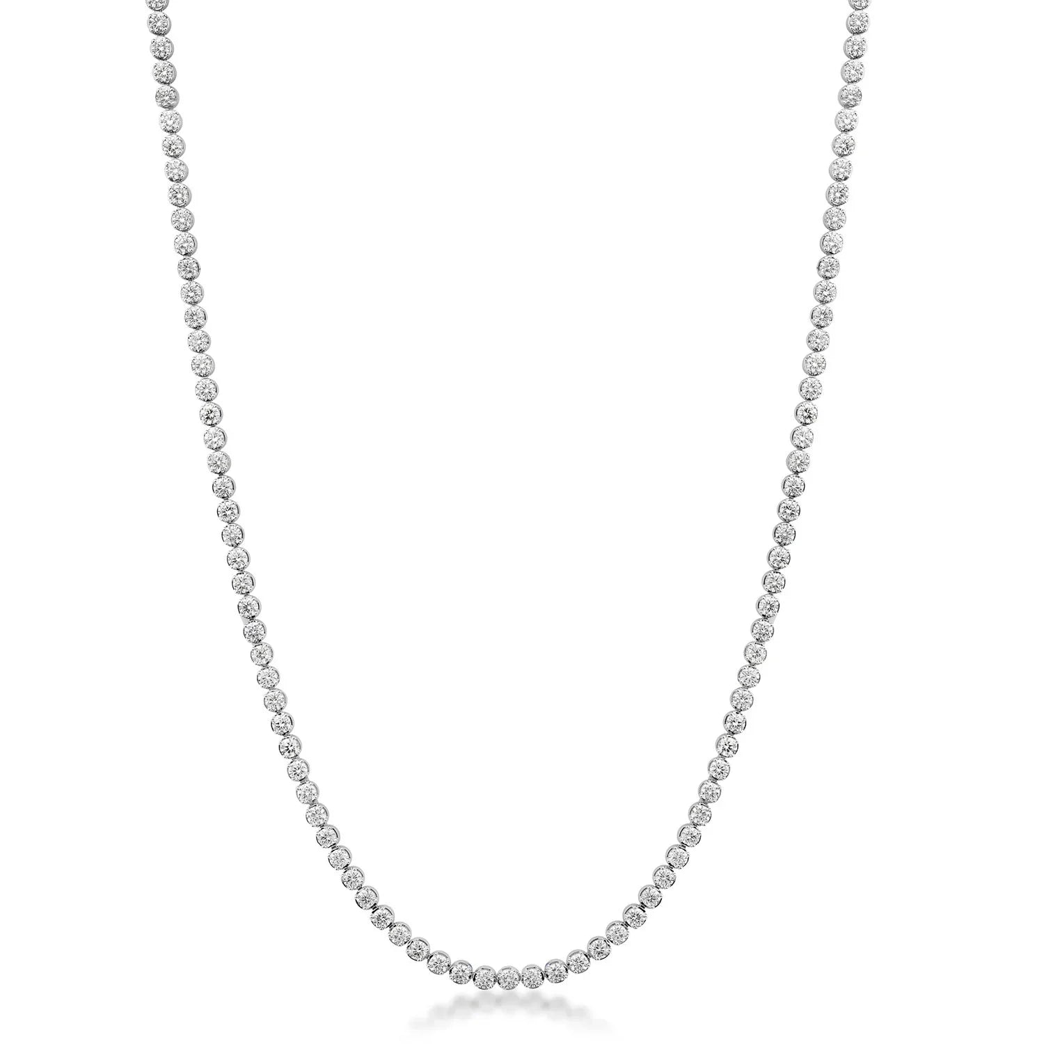 8.00ct Lab Grown Diamond Necklace in 18ct White Gold