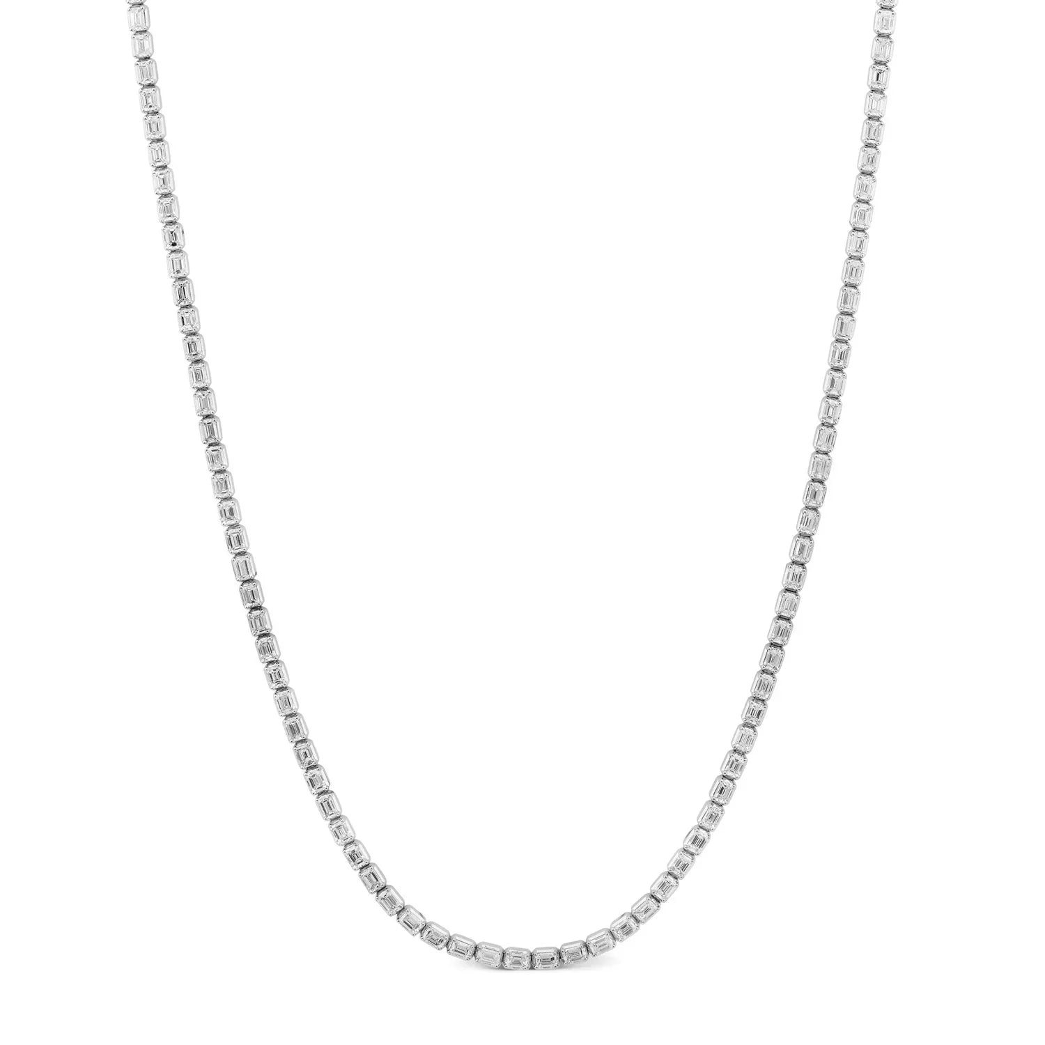 8.00ct Lab Grown Diamond Necklace in 18ct White Gold