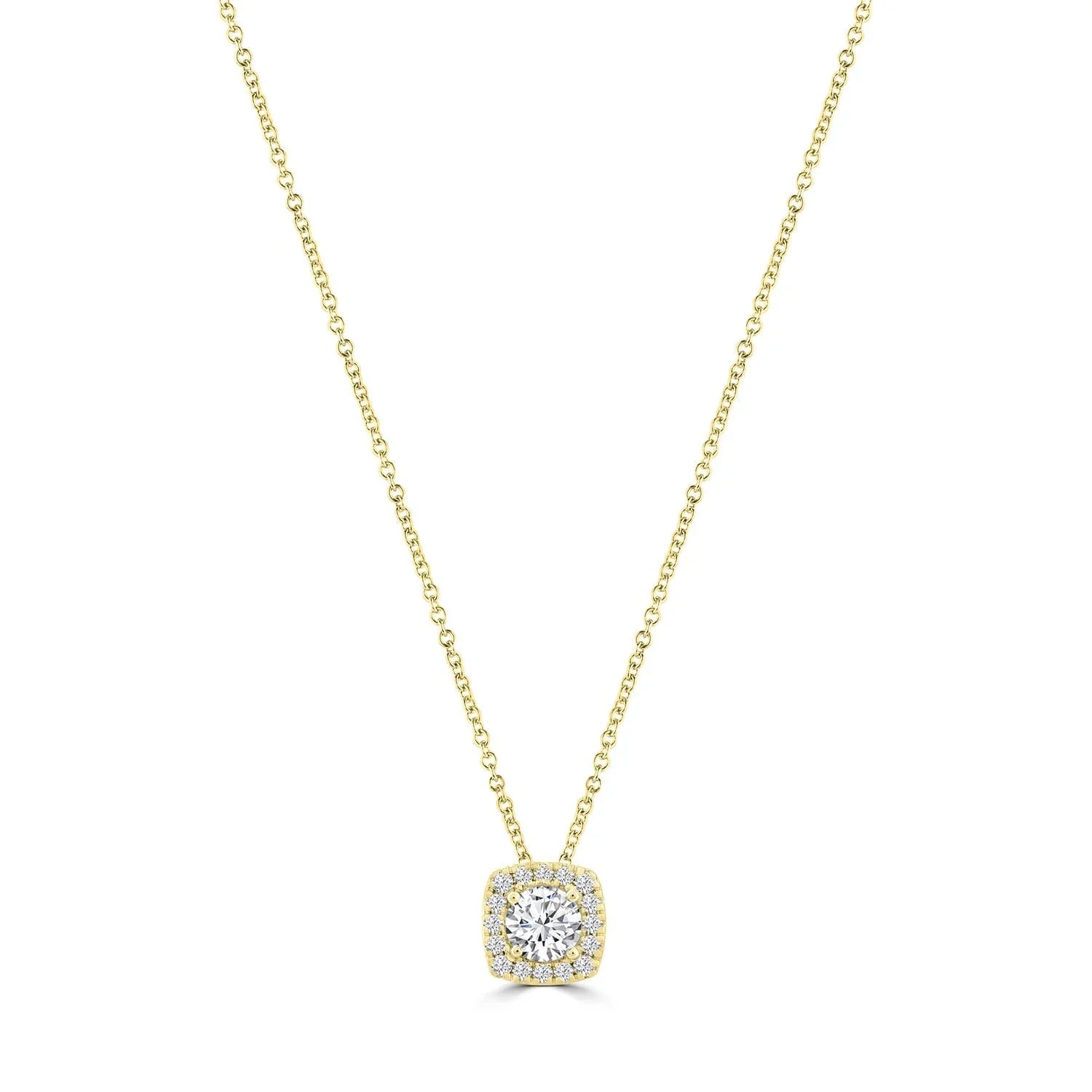 1.00ct Lab Grown Diamond Necklace in 18ct Yellow Gold