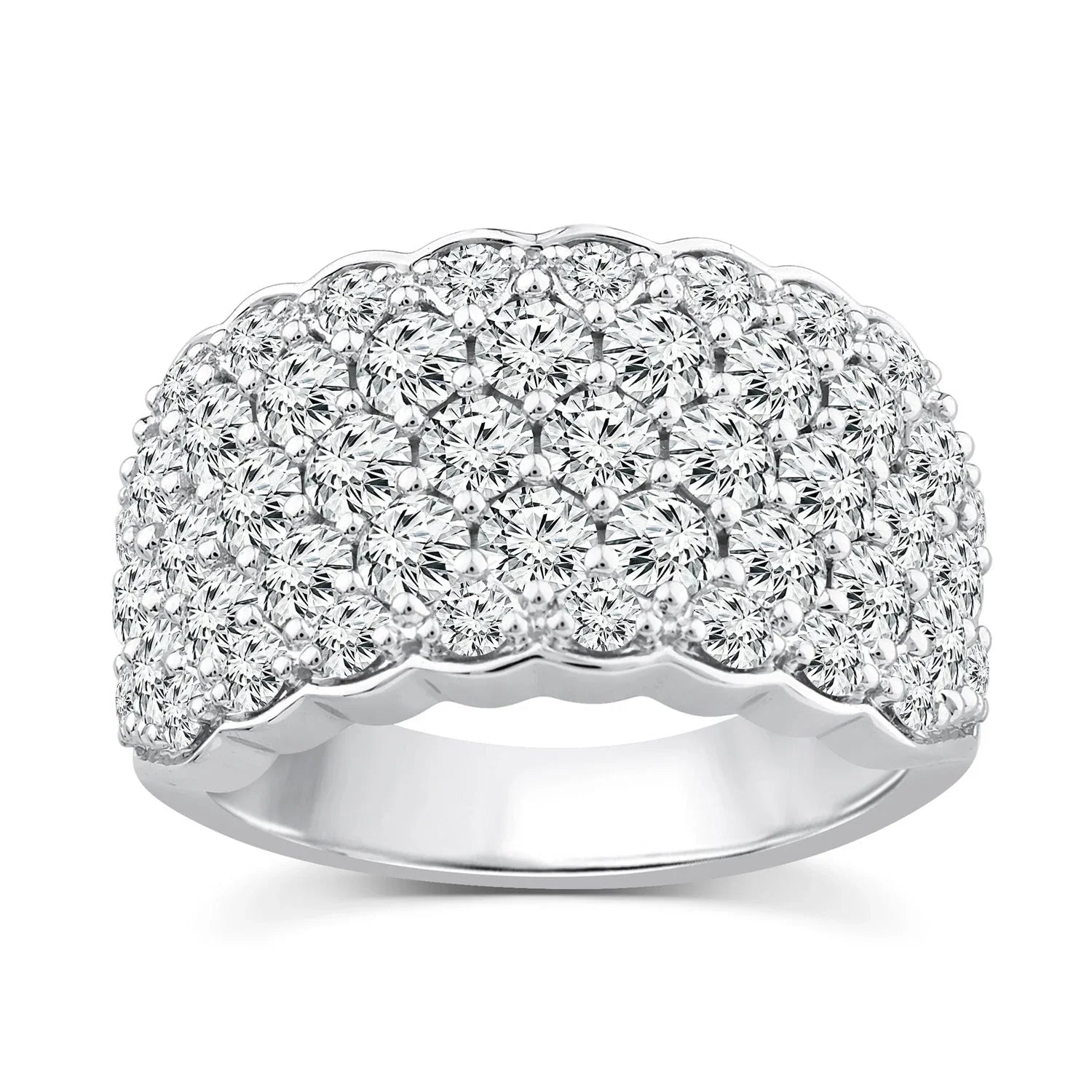 3.00ct Lab Grown Fashion Diamond Ring in 18K White Gold