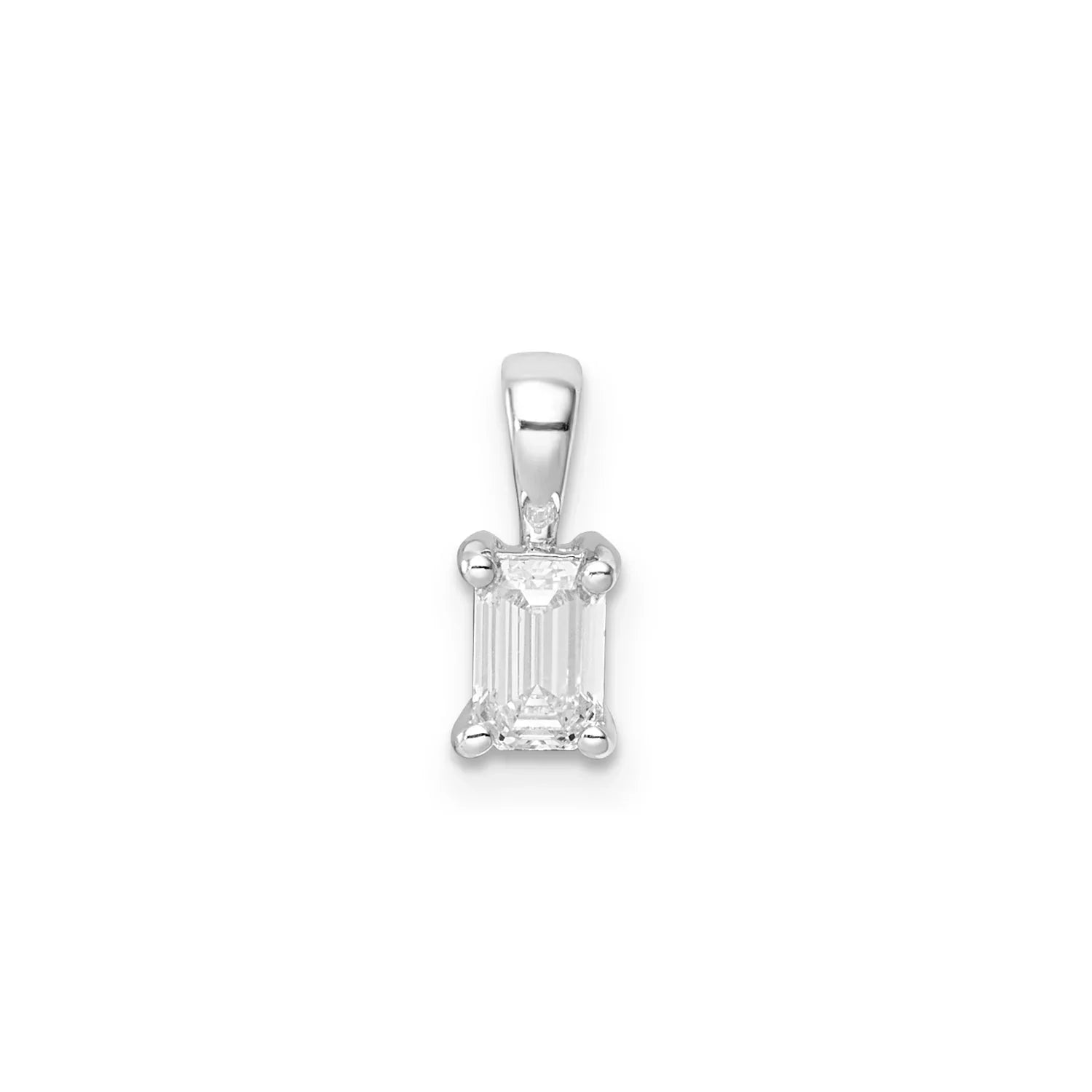 0.50ct Lab Grown Diamond Pendant in 9ct White Gold