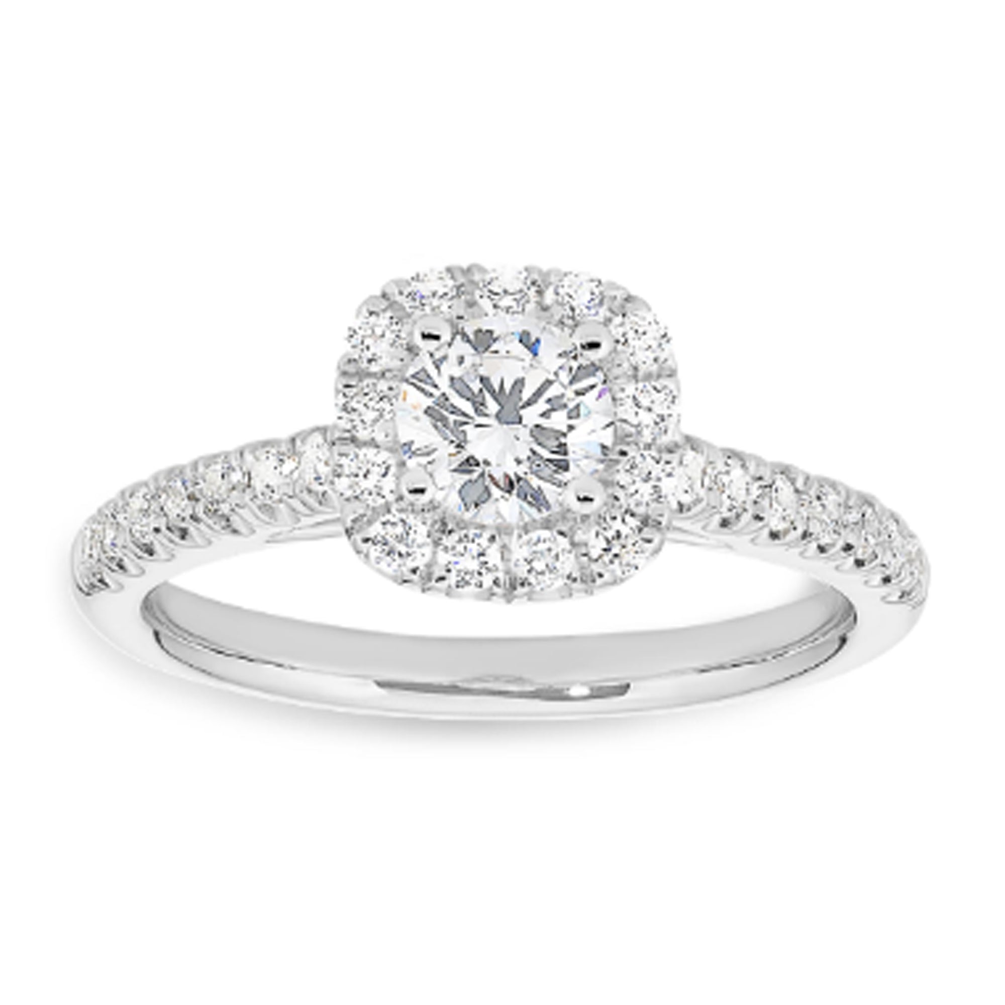 18ct White Gold 0.90ct Diamond Engagement Ring