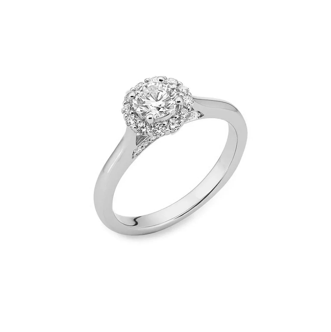 18ct White Gold 0.78ct Diamond Engagement Ring