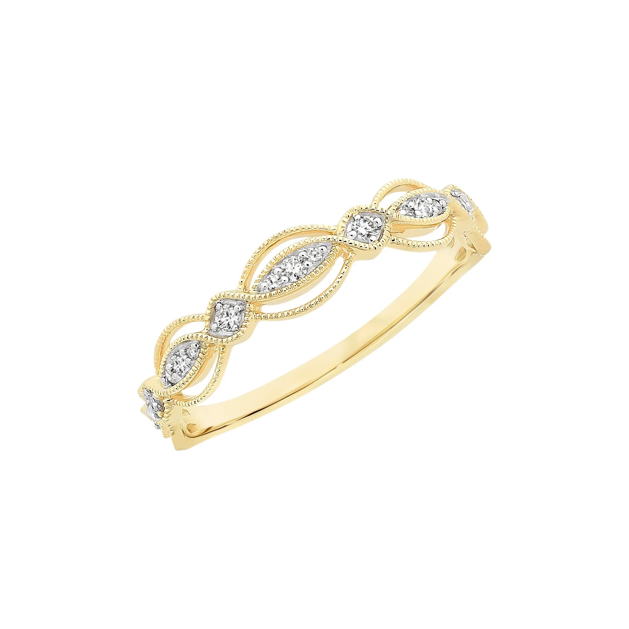 9ct Gold Diamond Ring