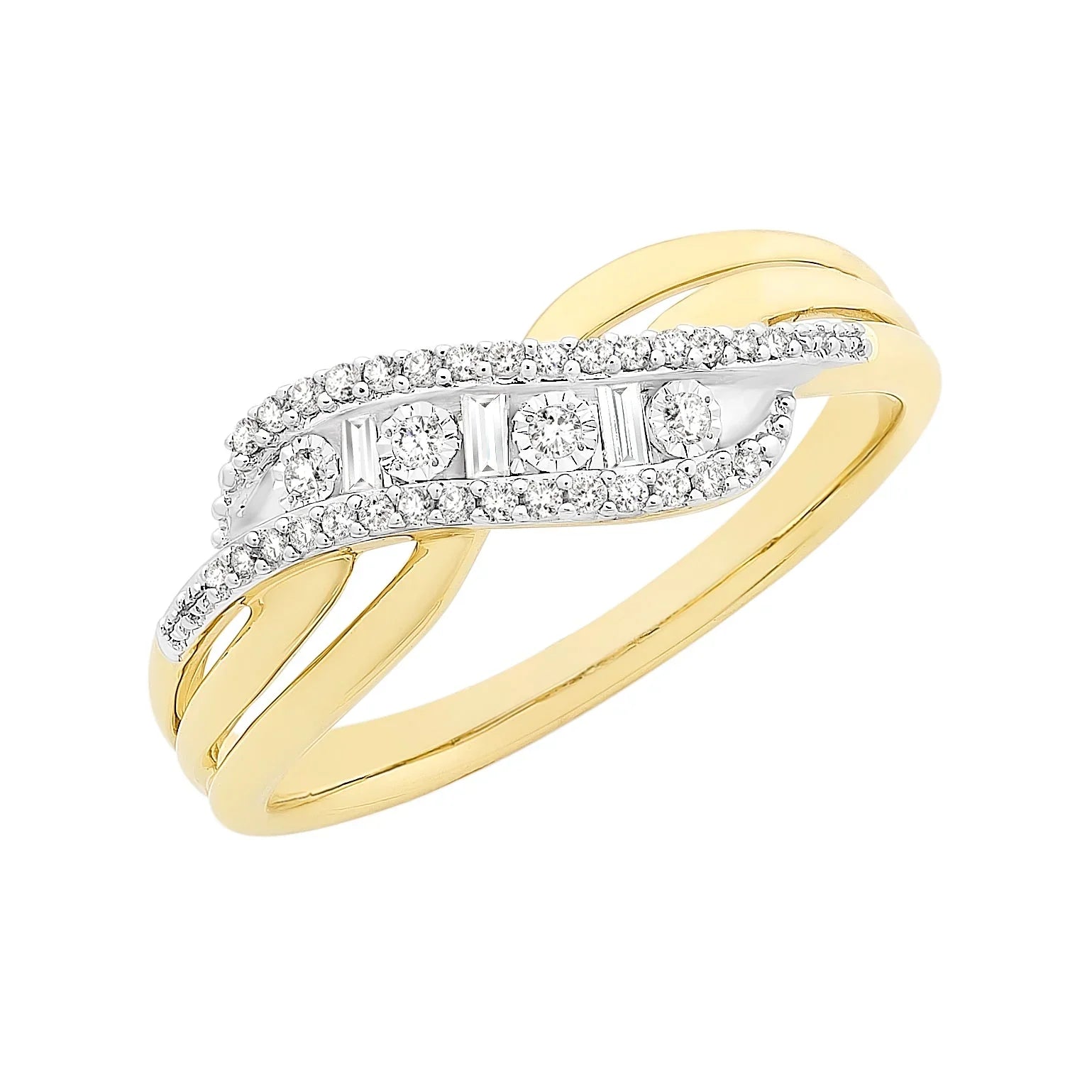 9ct Gold Diamond Ring