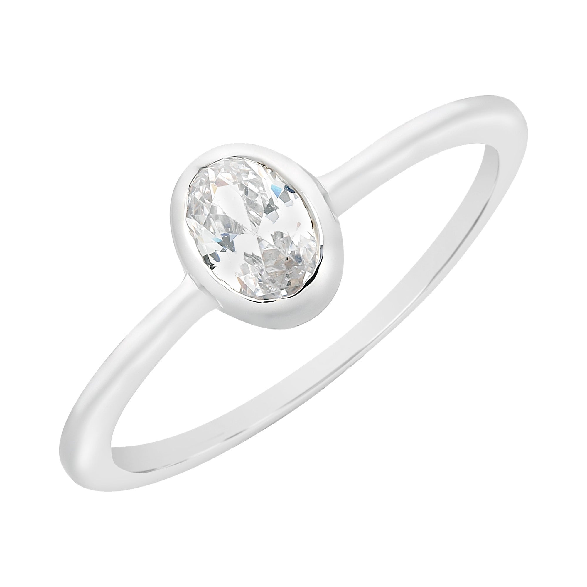 Sterling Silver Cubic Zirconia Ring