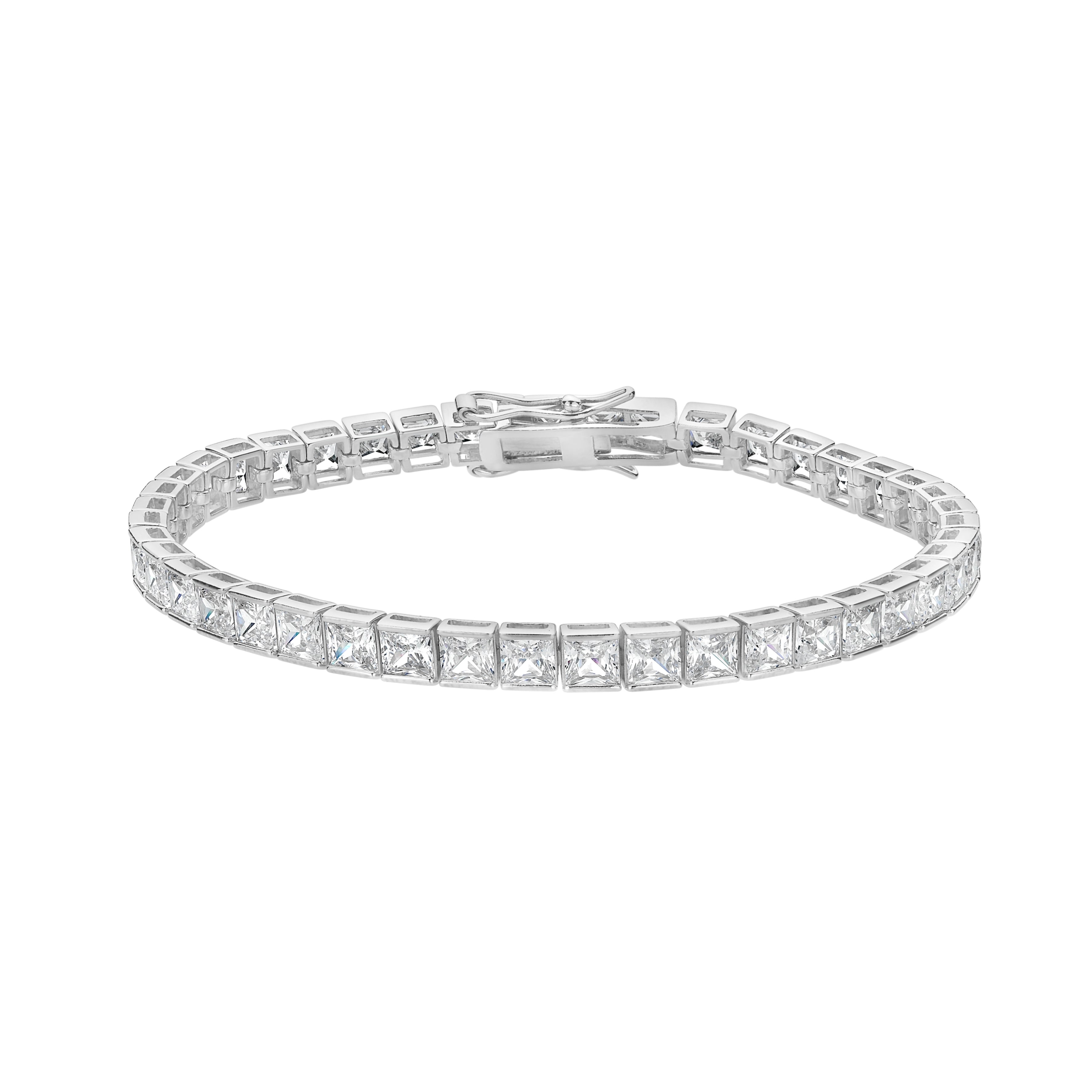Sterling Silver Cubic Zirconia Tennis Bracelet