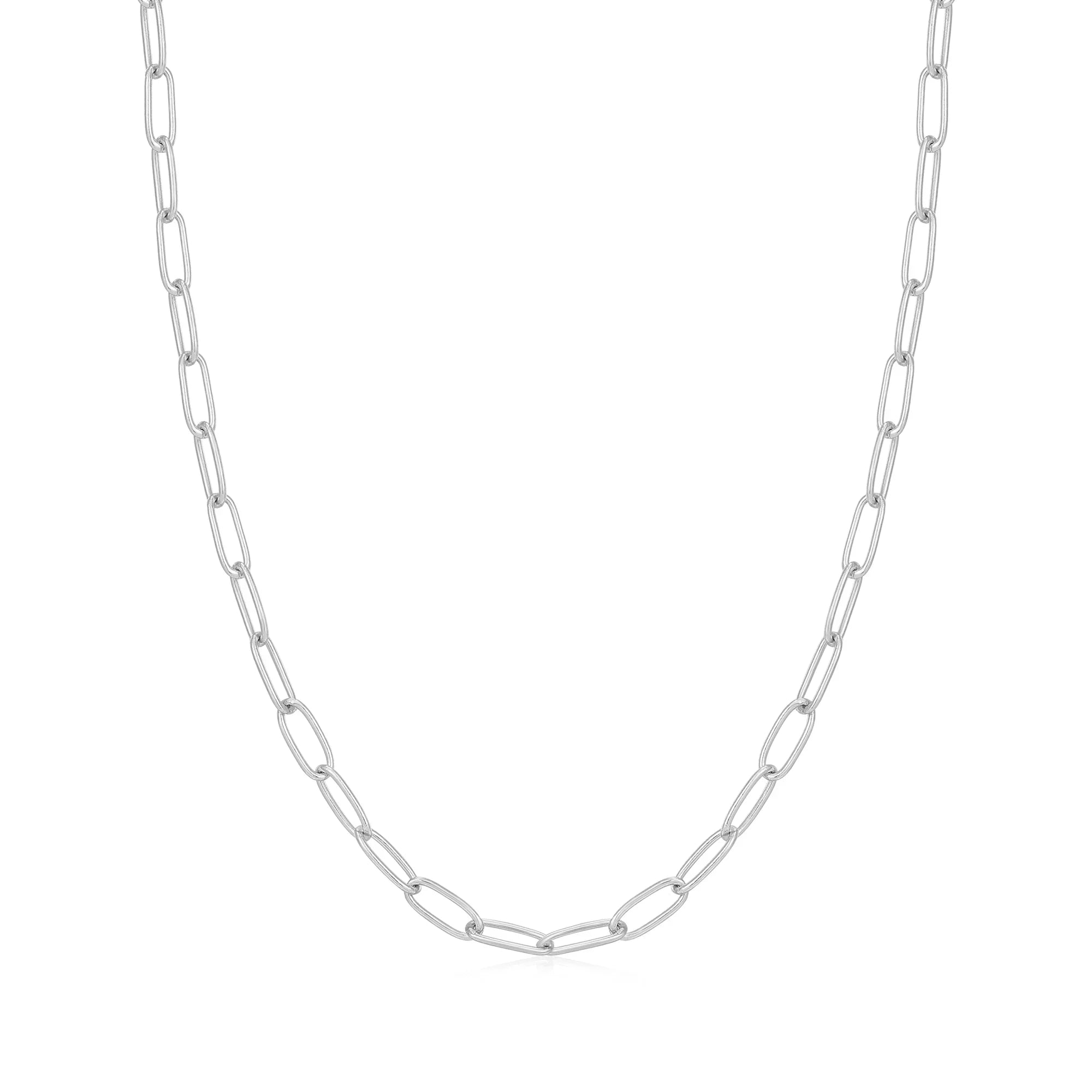 Ania Haie Silver Link Charm Chain Necklace