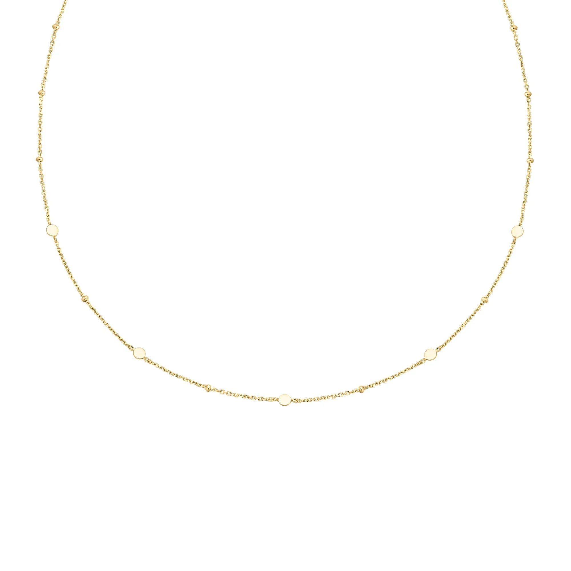 Ania Haie Gold Disc Station Necklace