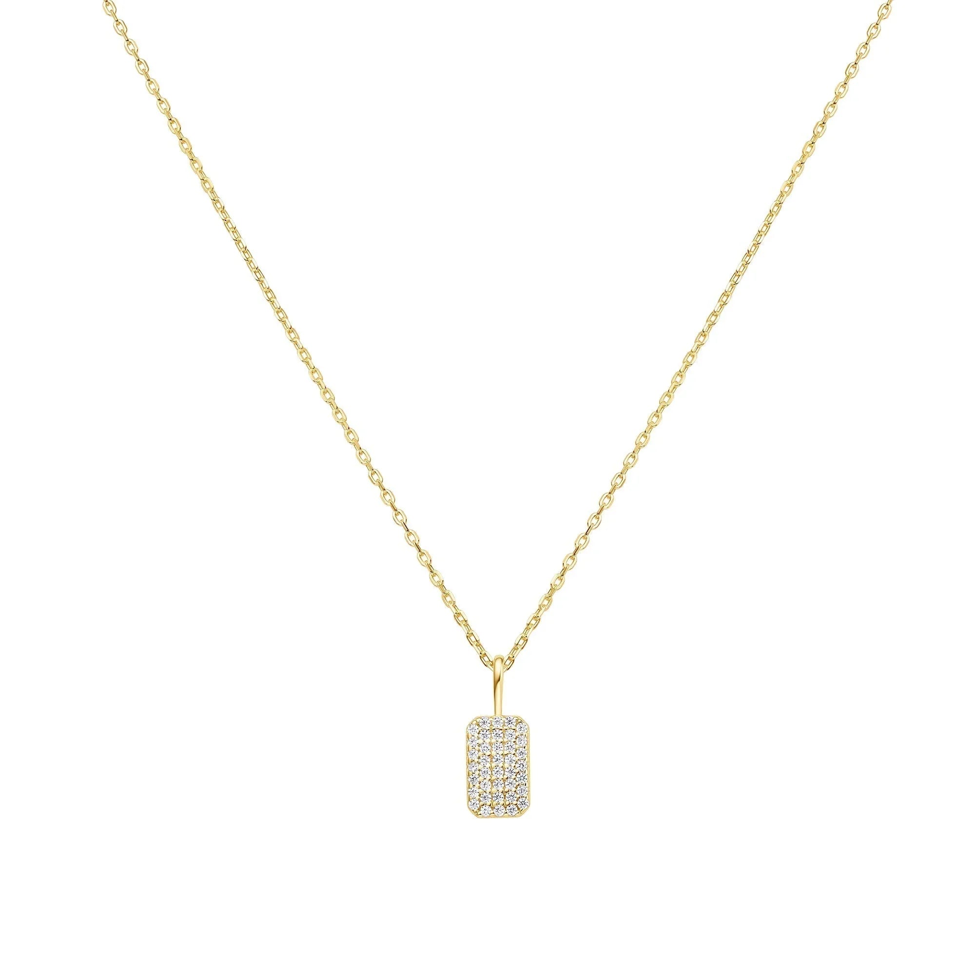 Ania Haie Gold Pave Pendant Necklace
