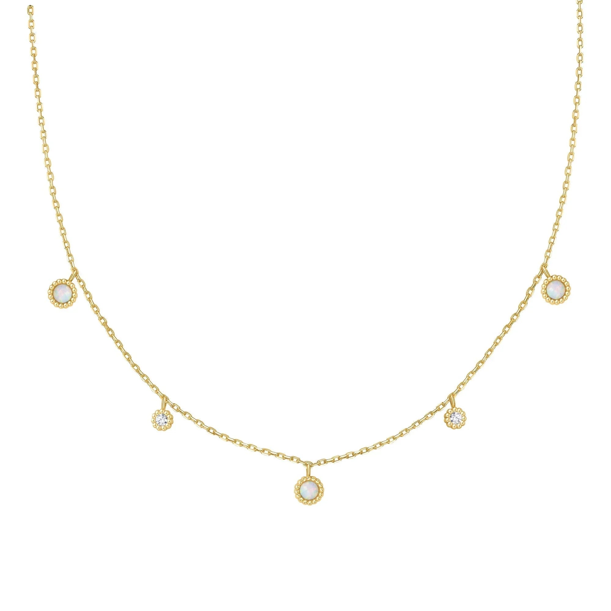 Ania Haie Gold Kyoto Opal Station Necklace