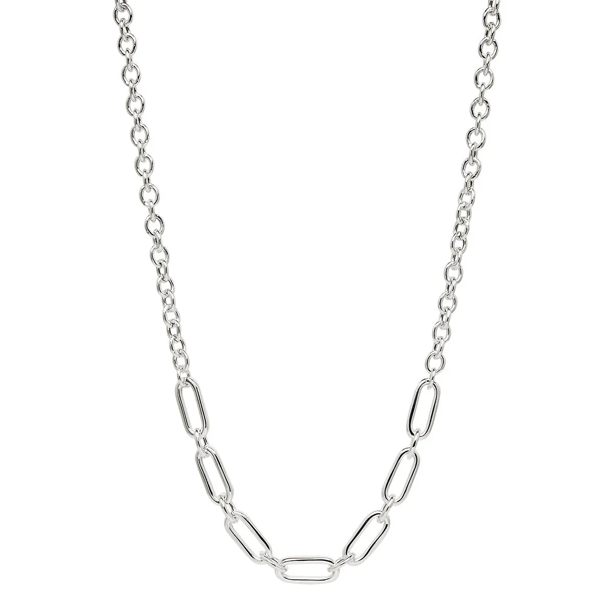 NAJO Sentiero Silver Chain Necklace (45cm+ext)