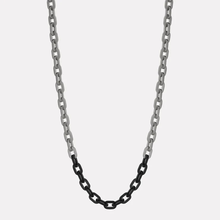 Echo Men's 2-Tone Steel Necklace (60cm+ext)