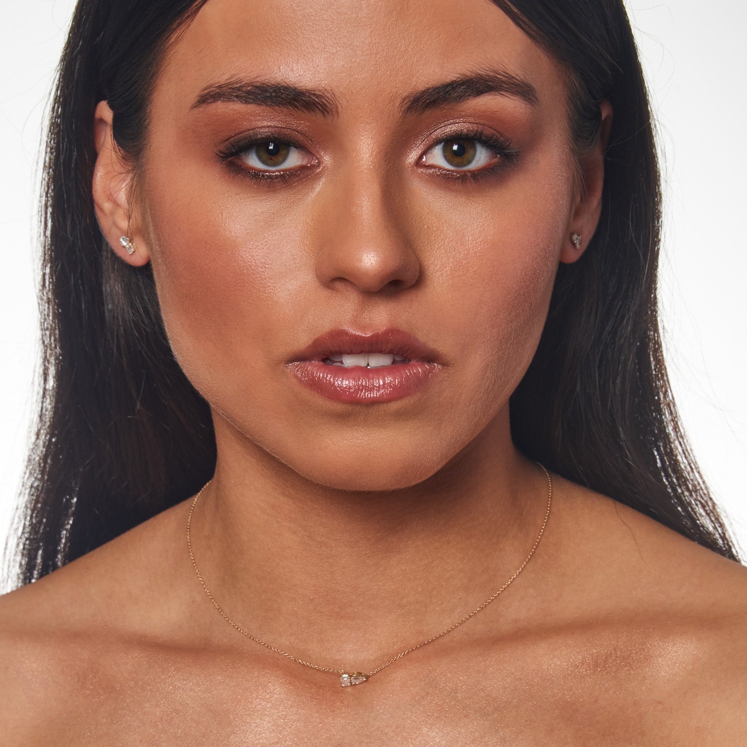 0.56ct HI I1 Diamond Necklace 45cm in 9ct Yellow Gold