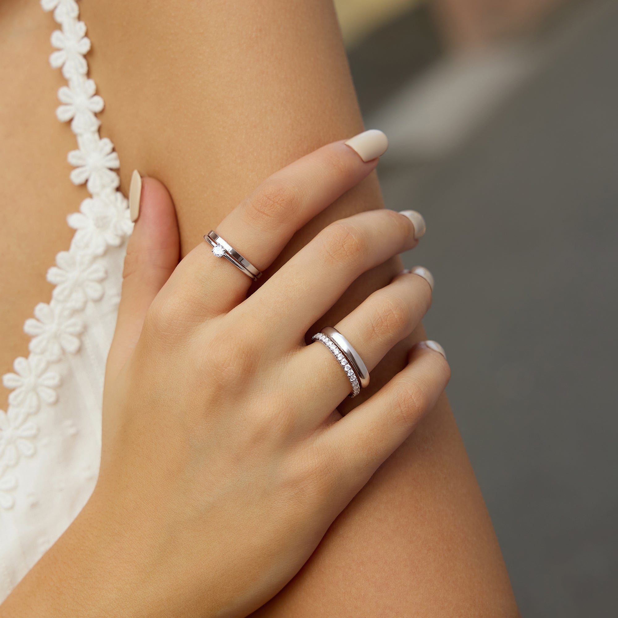 Ania Haie Silver Classic Slim Stacking Ring