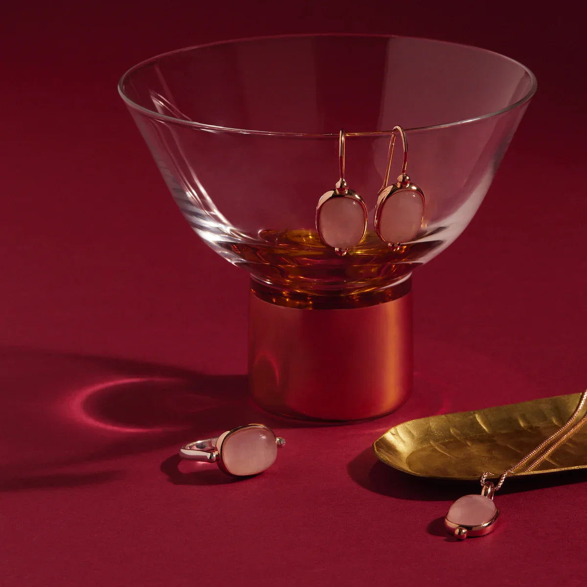 NAJO Fleur Rose Quartz Ring