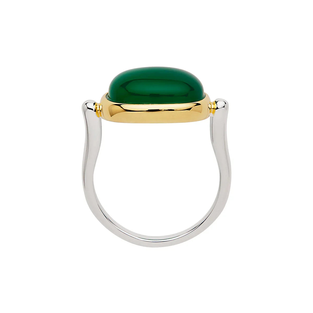 NAJO Fleur Green Onyx Ring