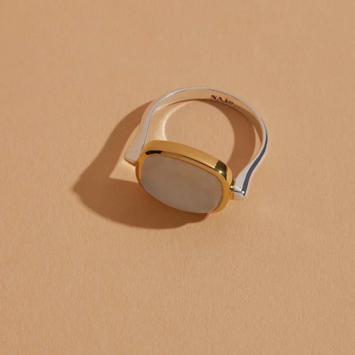 NAJO Fleur Rainbow Moonstone Ring