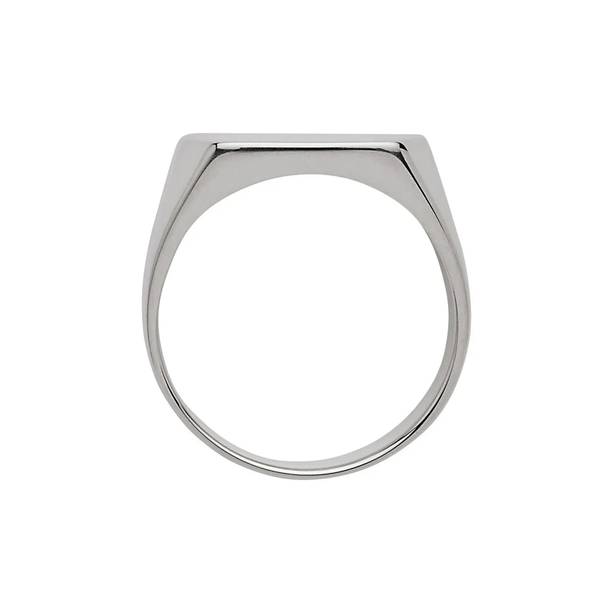 NAJO Moto Men’s Silver Rectangular Signet Ring