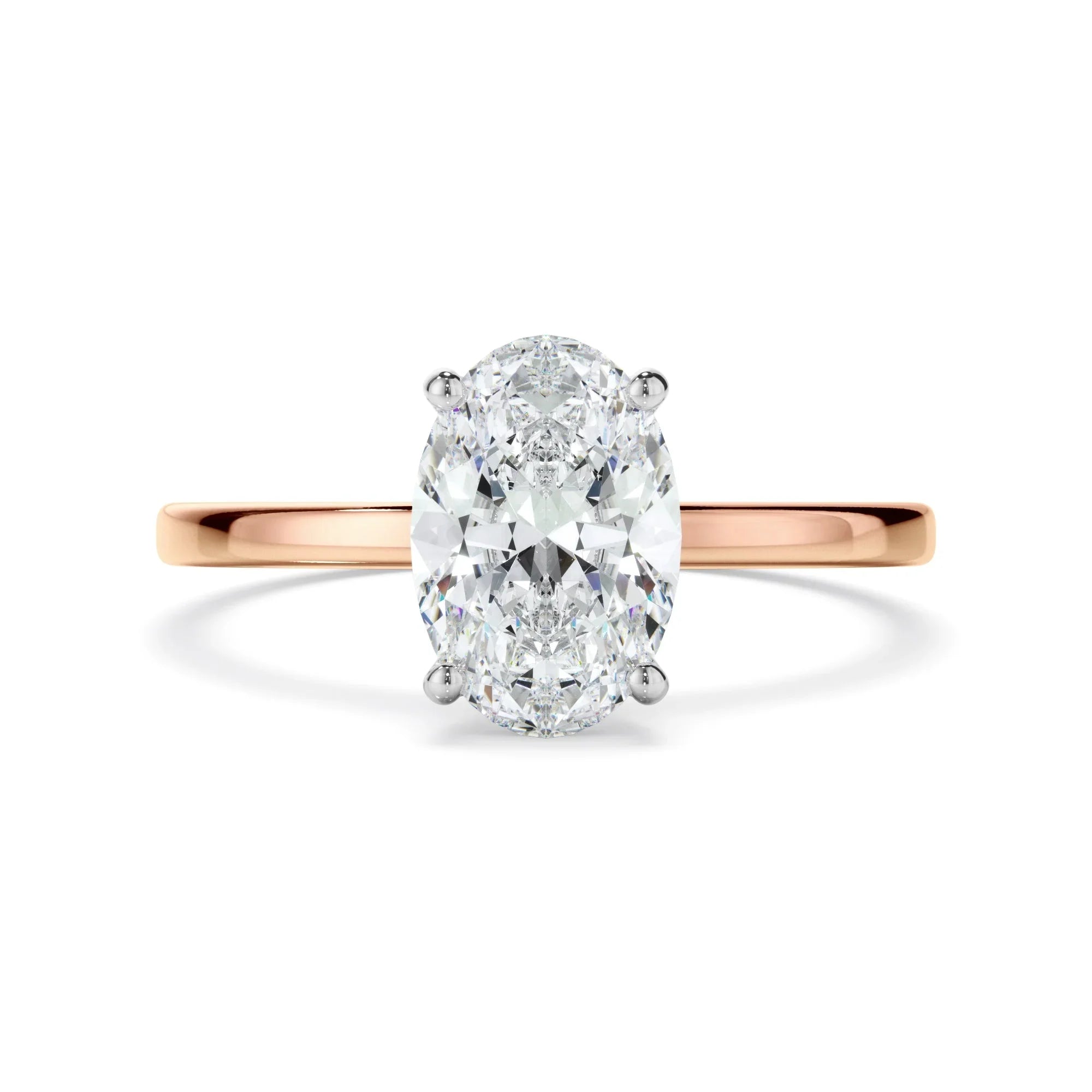1ct Oval Cut Lab Grown Diamond Ring