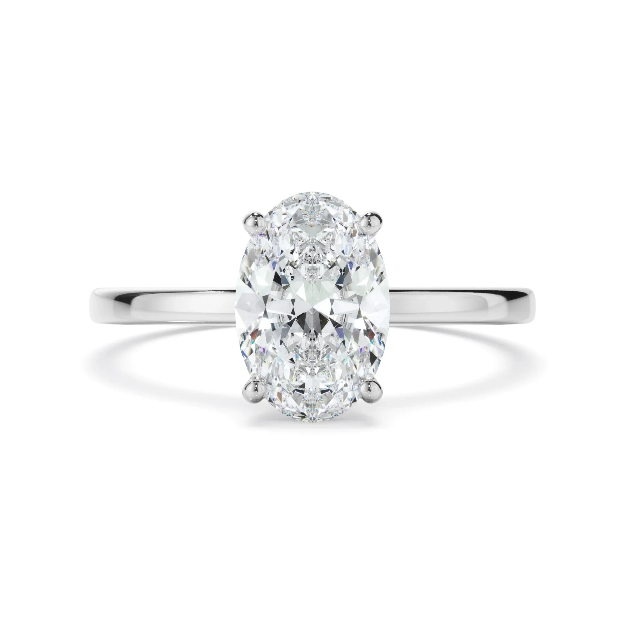 1ct Oval Cut Lab Grown Diamond Ring