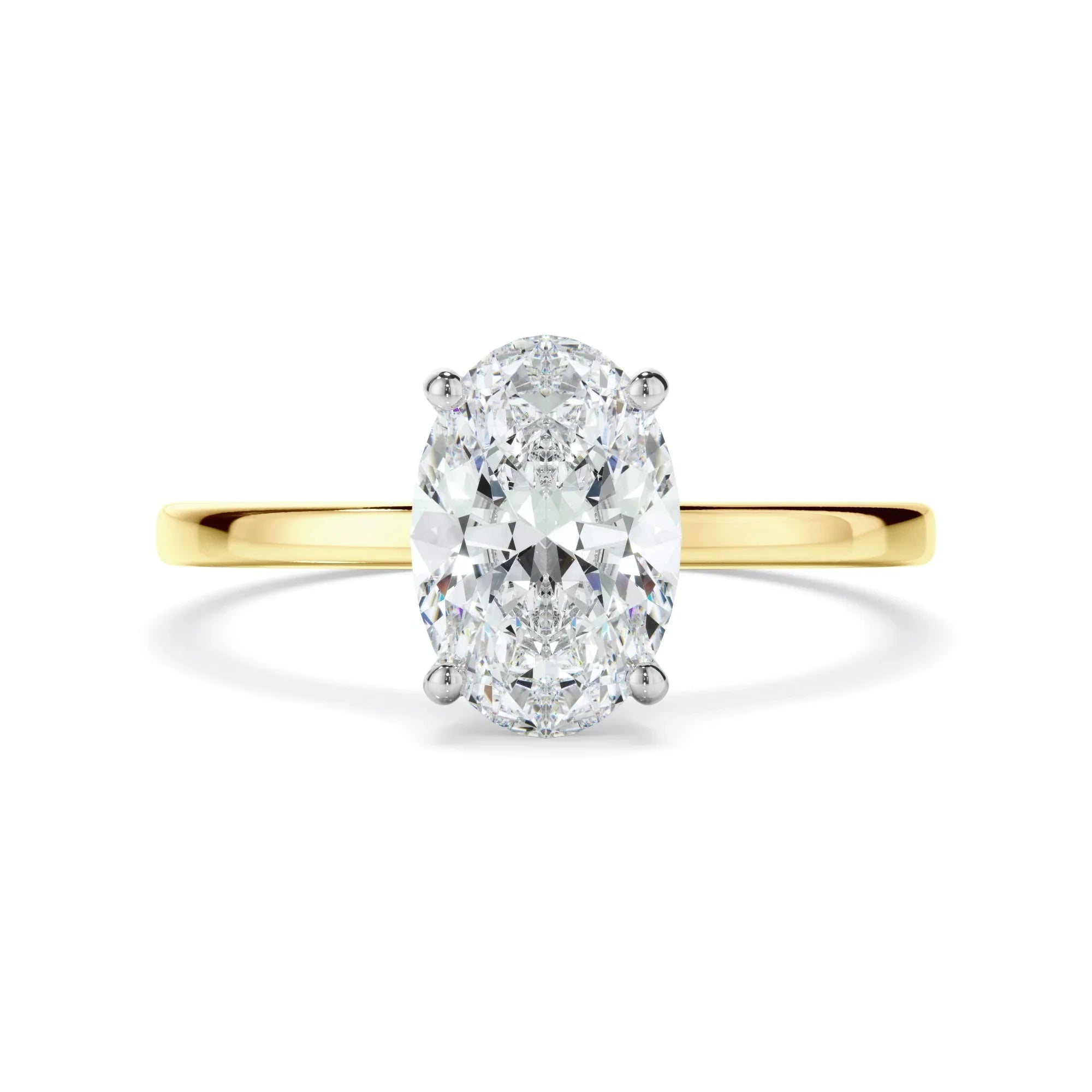 1ct Oval Cut Lab Grown Diamond Ring