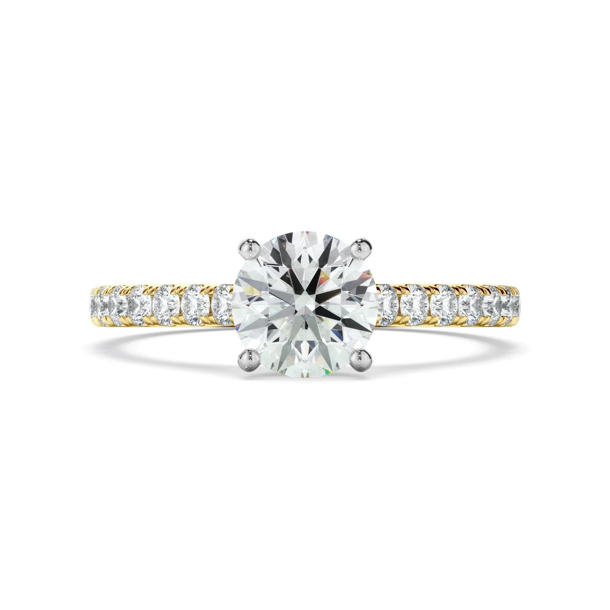 0.85ct Round Brilliant Cut Lab Grown Diamond Ring