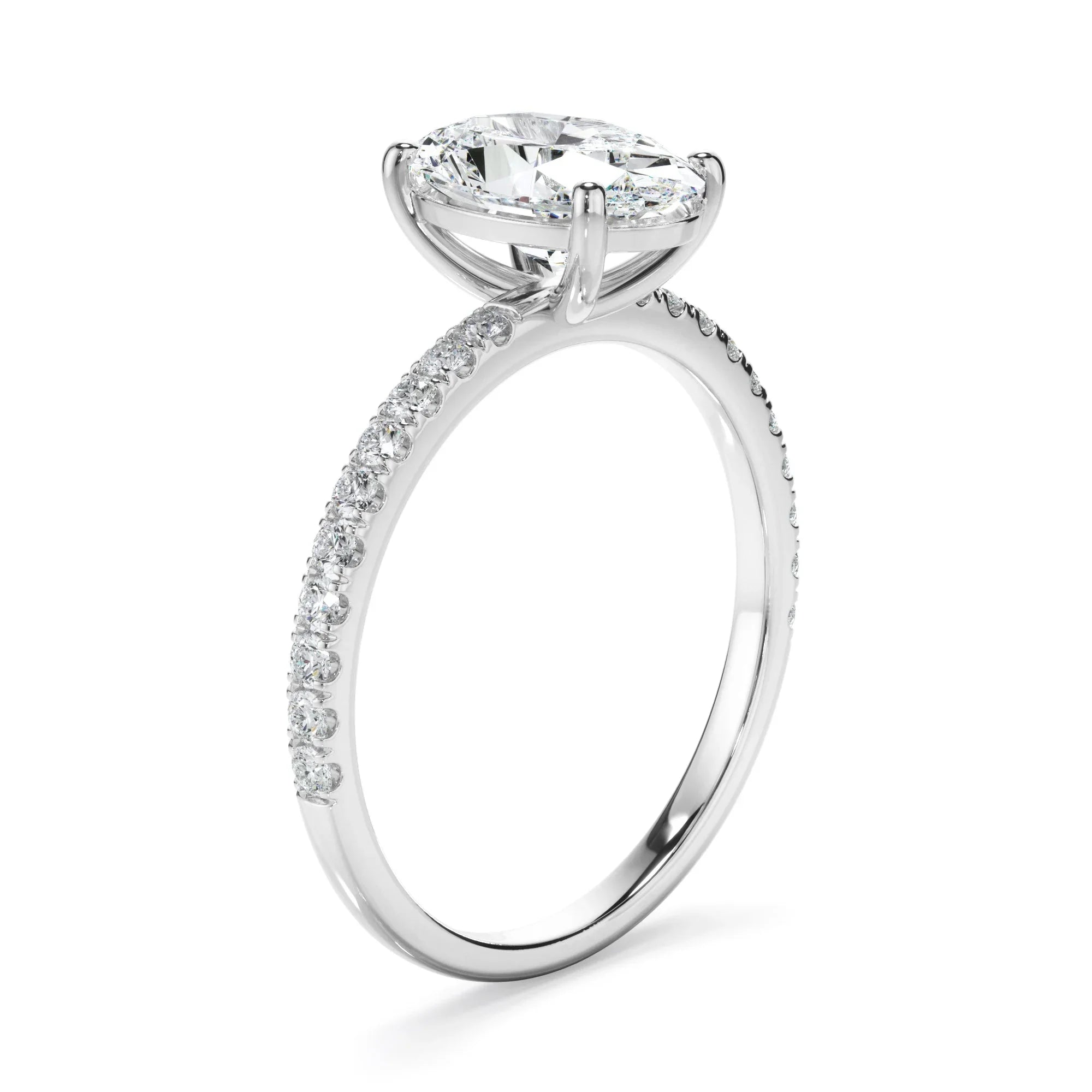 1.70ct Oval Cut Lab Grown Diamond Ring