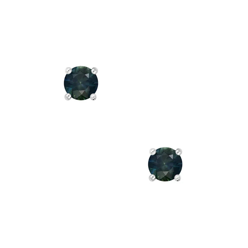 Natural Australian Sapphire Maira Teal Earrings