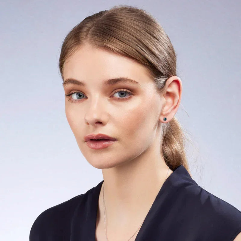Natural Australian Sapphire Maira Teal Earrings