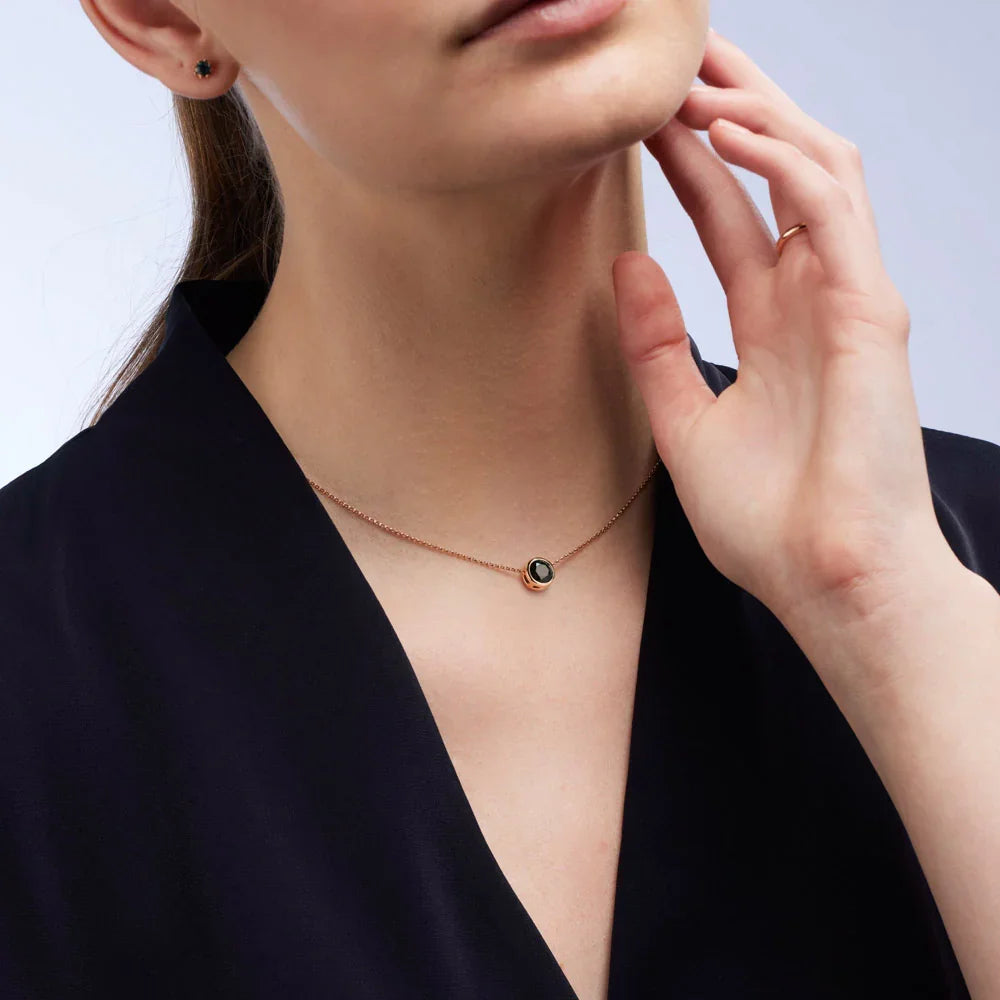 Australian Sapphire Adelia Necklace with Teal Sapphire